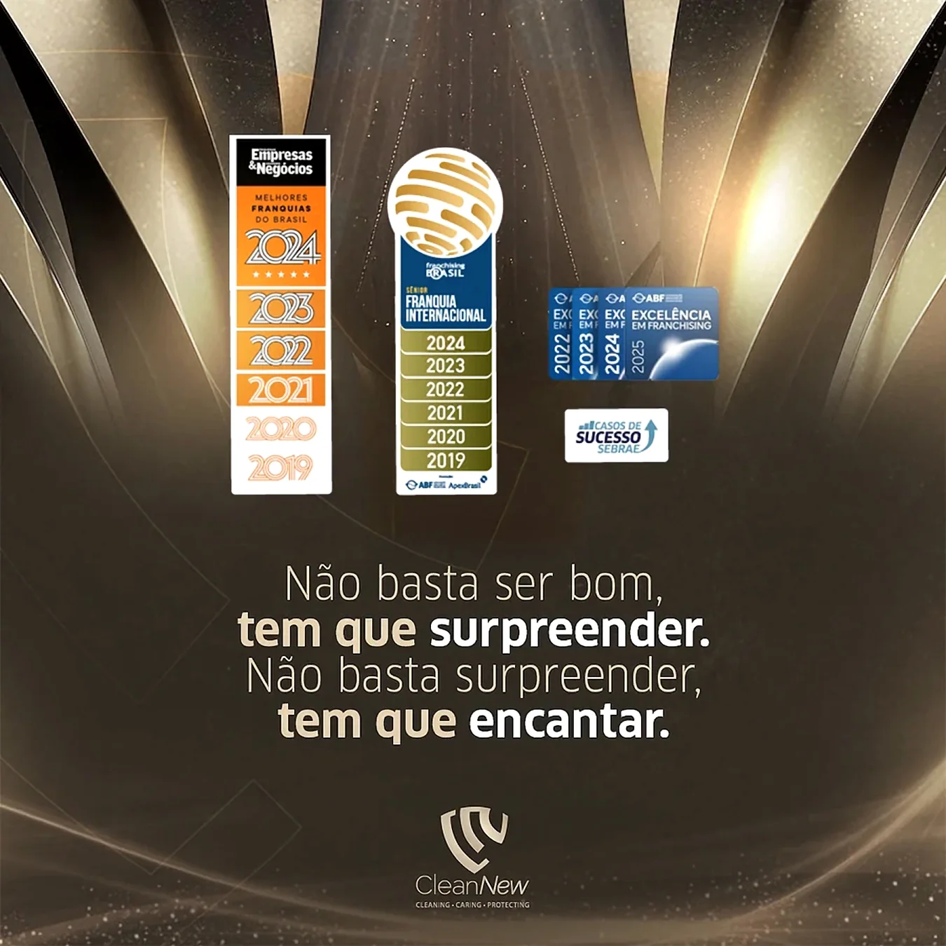 Selos e reconhecimentos conquistados pela CleanNew